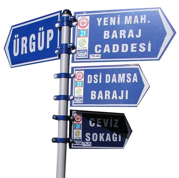 Ankara Sokak Bina Numarataj Levhaları örneği