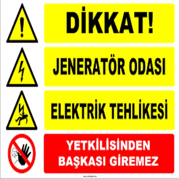 Ankara TEDAŞ Uyarı Levhaları örneği