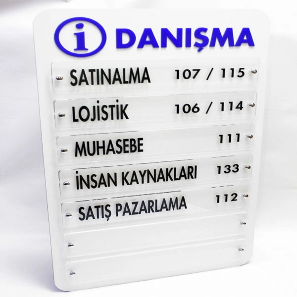 Ankara Ofis Yönlendirme Levhaları örneği