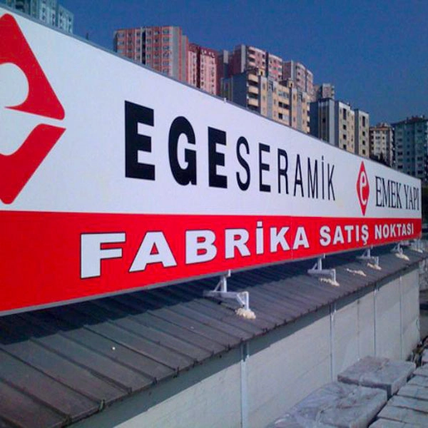 Ankara Krom Kutu Harf Tabela örneği