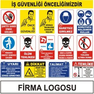 iş güvenlik levhaları